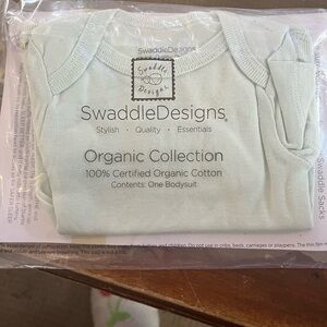Swaddle Designs Organic Cotton Bodysuit Set - Pink, Blue, White
